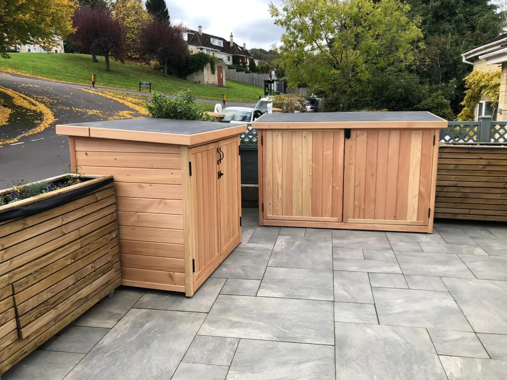 Pedal base and bin store Natural