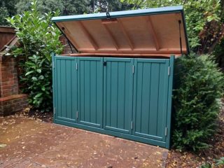 Open lid pedalbase Bi fold doors