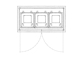 Triple wheelie bin store plan