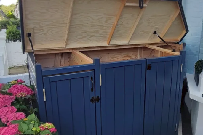 Cropped Blue Bike Bay